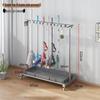Stainless Steel Mobile Mop and Broom Holder Stand for Cleaning Tools