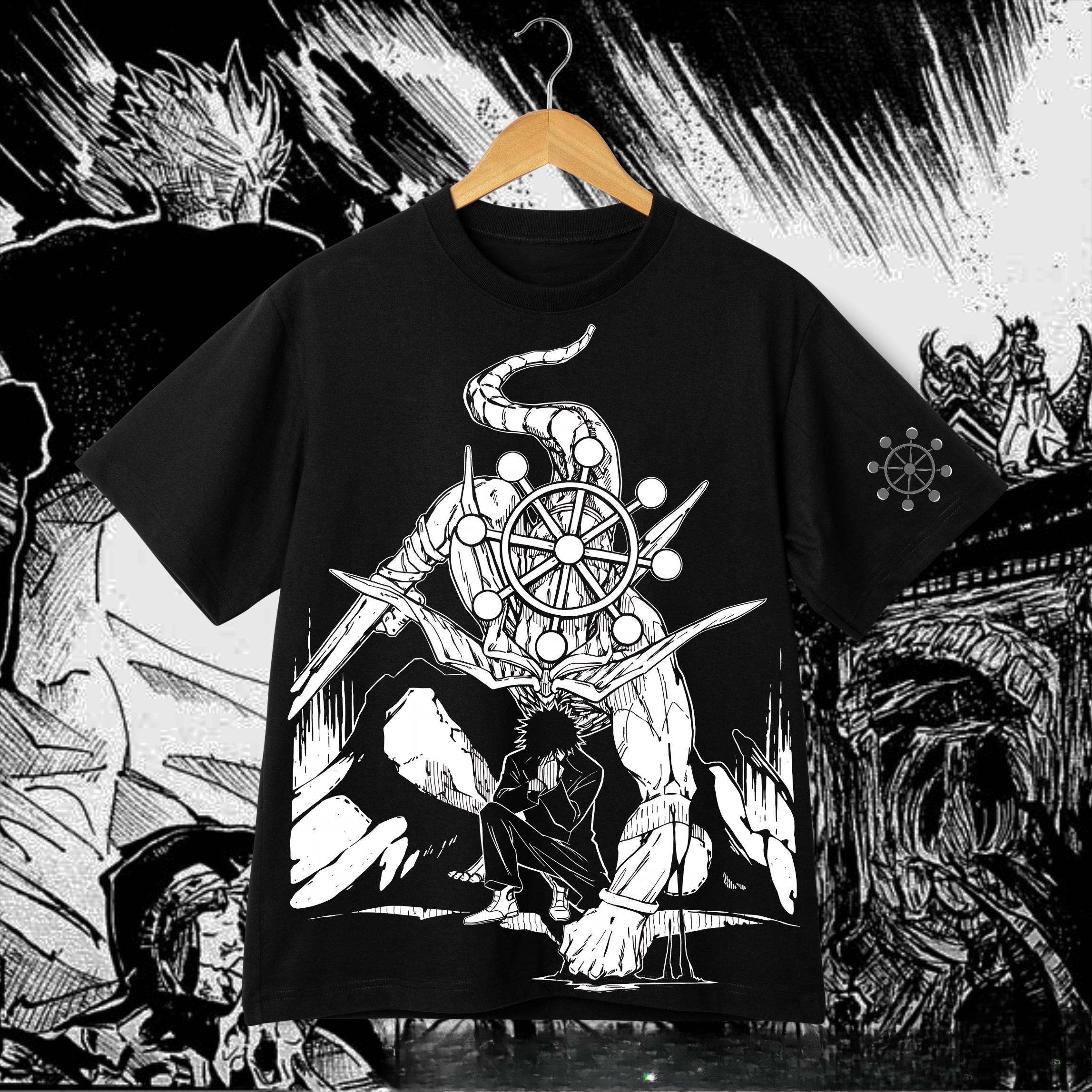 

Men s Jujutsu Kaisen Megumi T-Shirt Anime Shikigami Mahoraga Graphic Short Sleeve Crew Neck Streetwear Manga Fan Gift 5XL різнокольоровий