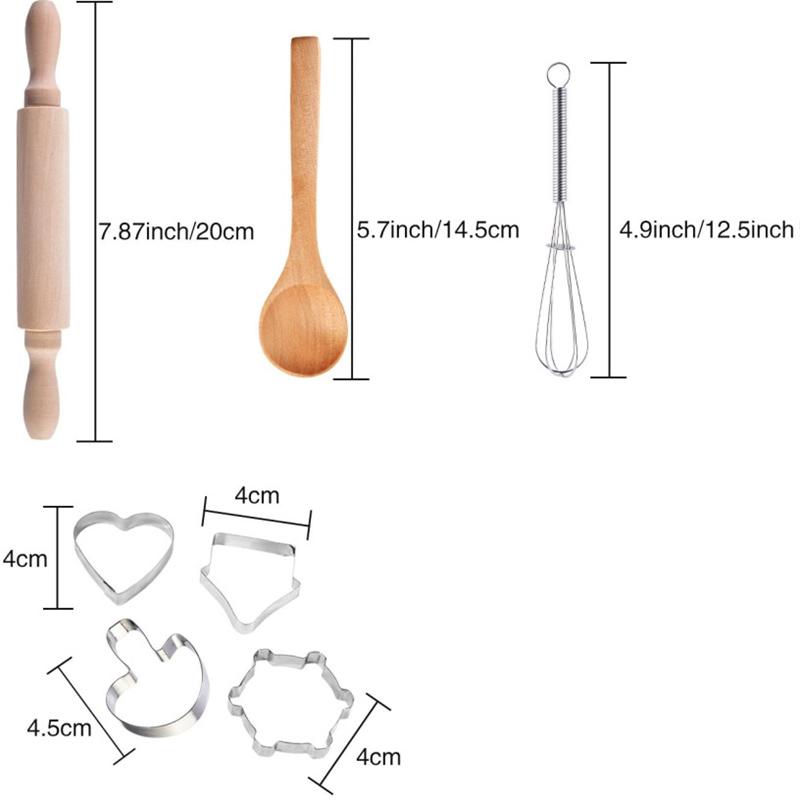 Non-Toxic Pretend Play Apron Cooking Tool Model Set Role Playing Kitchen Toy Play House Early Education Toys Gifts For Children Kids Children