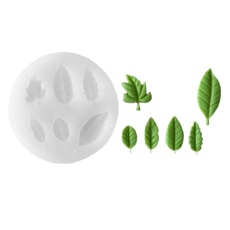 Leaf Silicone Molds Fondant Moulds Cake Moulds Baking Tool for Making Candle Soap Chocolate Candy Handmade Art Craft