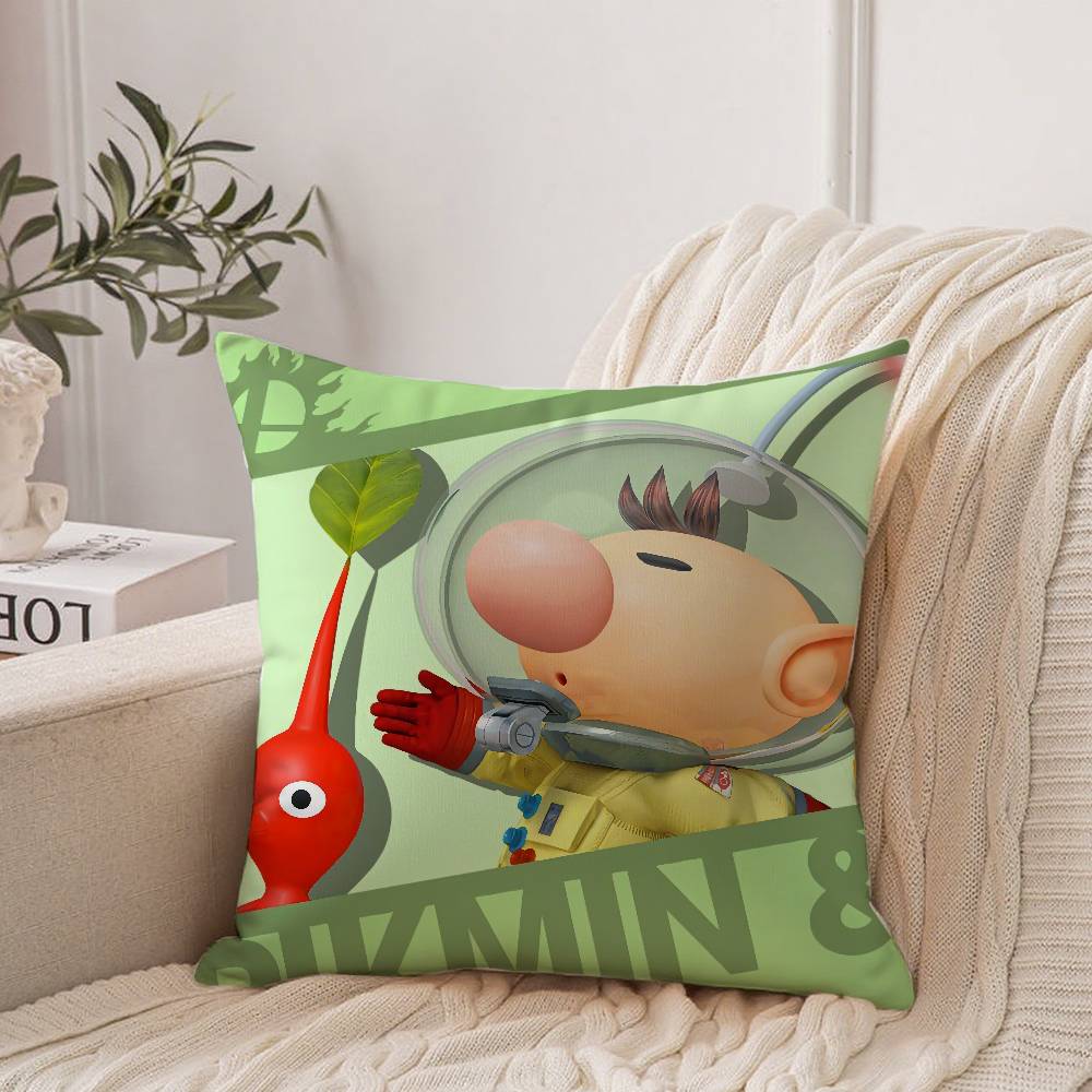 Cartoon P-PIKMINS Pillow Case Home Decor Throw For Sofa Bed Car Room Decor Gift Idea