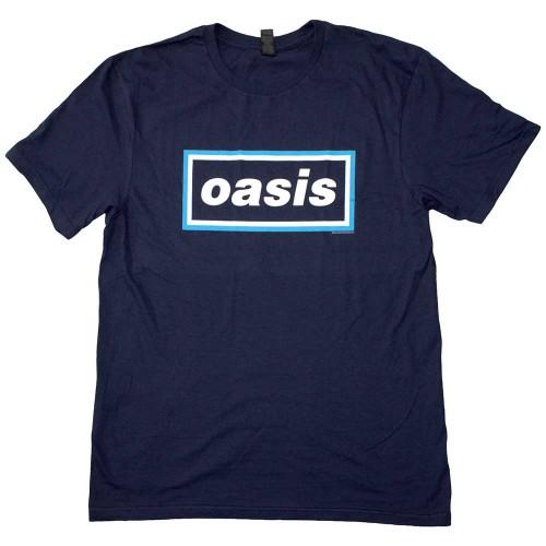 Oasis Unisex Adult Maine Road Event Logo T-Shirt M bleu marine