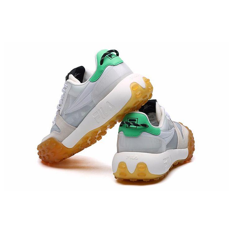 Fila Gara Fabric Top Layer Cowhide TPU Low-Top Dad Sneakers Men Sneakers Snow-White F12M124140FCP