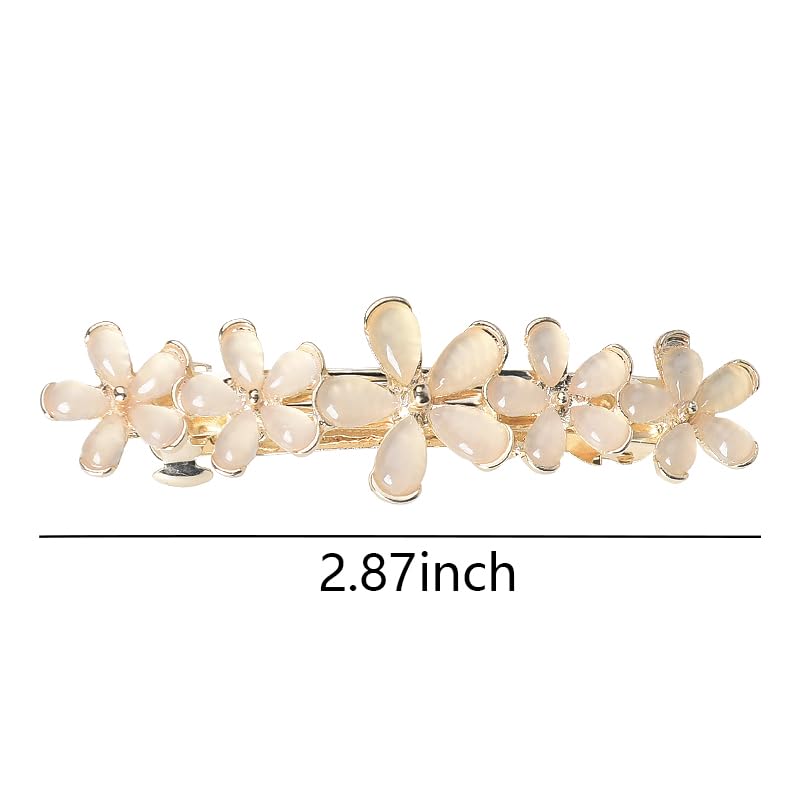 Flower Hair Clips for Women Vintage Hair Barrettes Hairpin Fashion Spring Hair Clip Pin Elegant Hair Claw Clamps Floral Hair Accessories for Girls