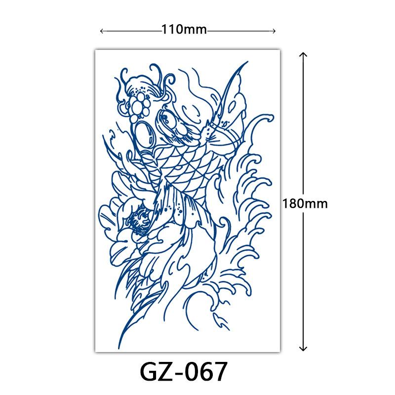 Herbal Juice Tattoo Stickers, Semi-Permanent Tattoo Stickers, Sweatproof, Lasting Tattoo Stickers