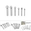 6pcs HSS Full Ground Chamfering End Mill Bits 90 Degree Angle 3 Flute Chamfer Bit  Woodworking Use