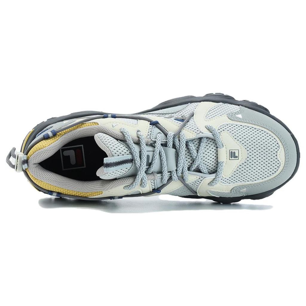 Fila Fluid 4 Mesh Leather Sports Comfort Cat Paw Shoes Low Top Lifestyle Casual Shoes Men Sneakers Water-Droplet-Gray F12M332113FOQ