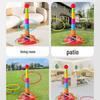 Children's Educational Rainbow Ring Toss Game - Interactive Stacking Toy