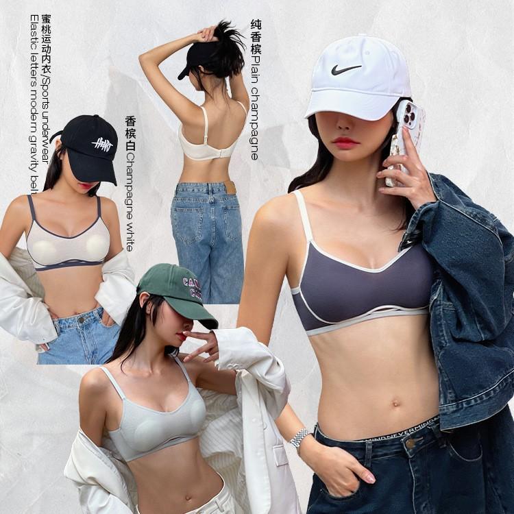 Underwear thin women's large breasts show small hollow underwear upper support comfortable collection of breasts anti-sagging gathering sexy bra cover