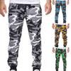 Hose Jogger Camouflage Knöchelband Mid Waist Herren Cargohose für den Herbst