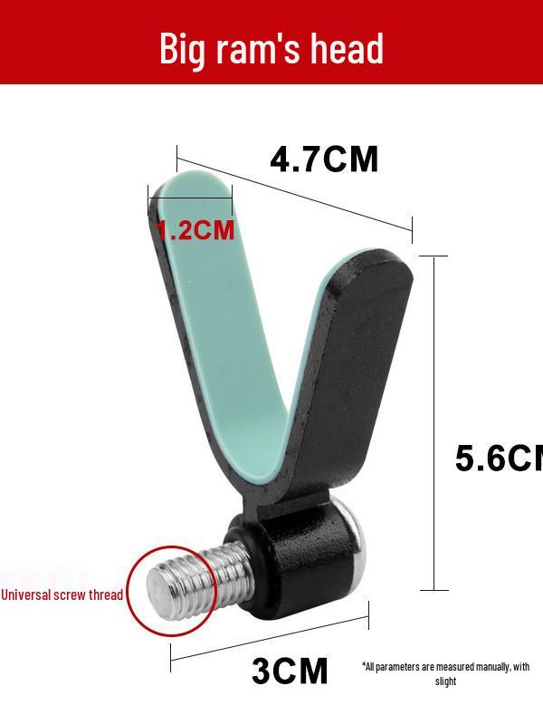 Sheep Horn Silicone Case Fishing Rod Holder with Non-Slip Bracket