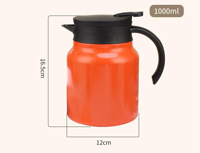 316 Stainless Steel Insulated Teapot, Large Capacity, Tea and Water Separation, Perfect for Household Old White Tea