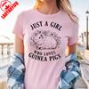 Just A Girl Who Loves Guinea Pigs TShirt Guinea Pig Lovers High Quality Cotton Graphic T Shirts Unisex Summer Funny ShortSleev