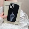 For iPhone 13 14 15 Pro Max Samsung Galaxy A14 A15 A24 Xiaomi 13T Redmi 12C Soft Chubby Phone Case NY4 Cartoon Middle Finger Art TPU Silicone Cover