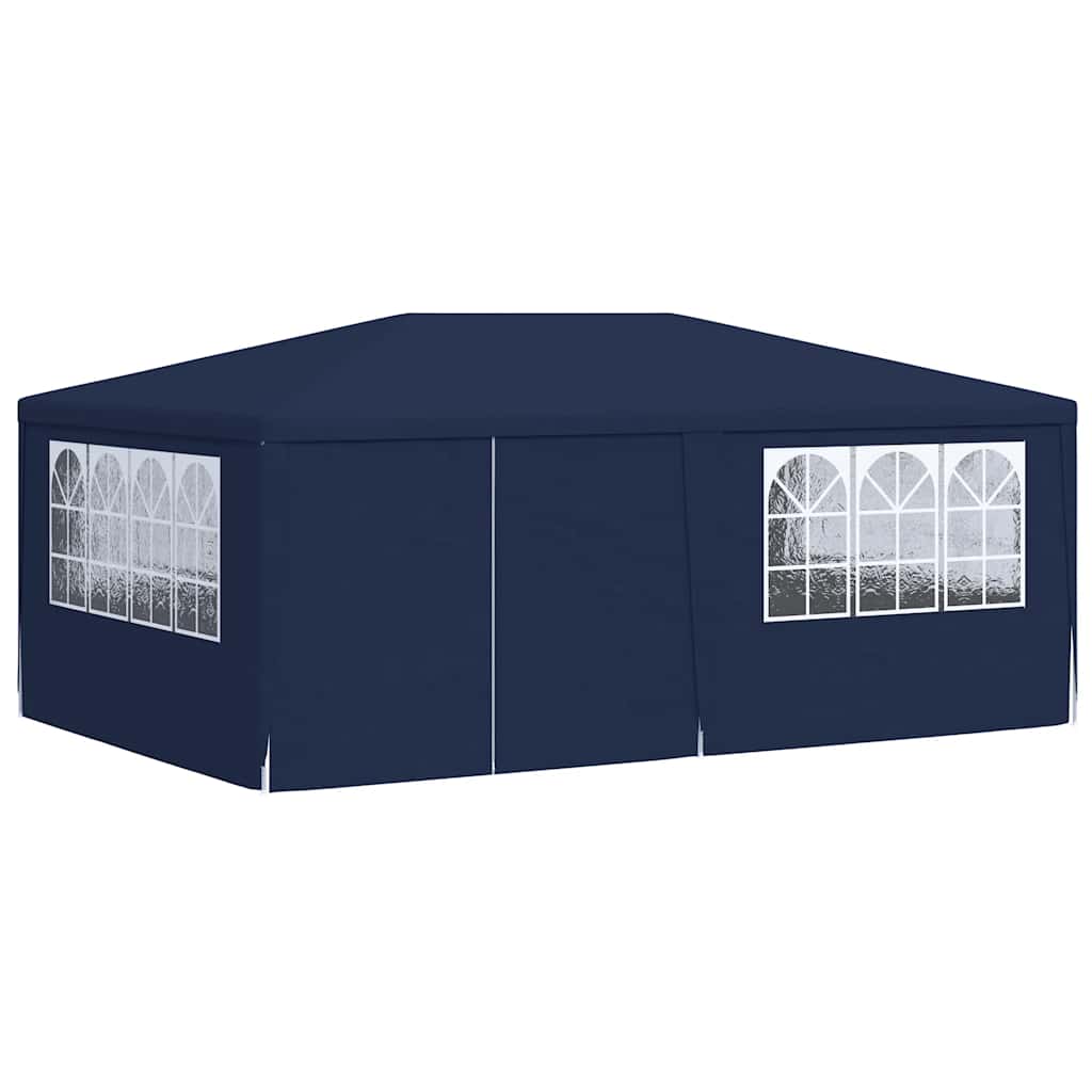 Professional Party Tent with Side Walls 4*6 M Blue 90 G M²