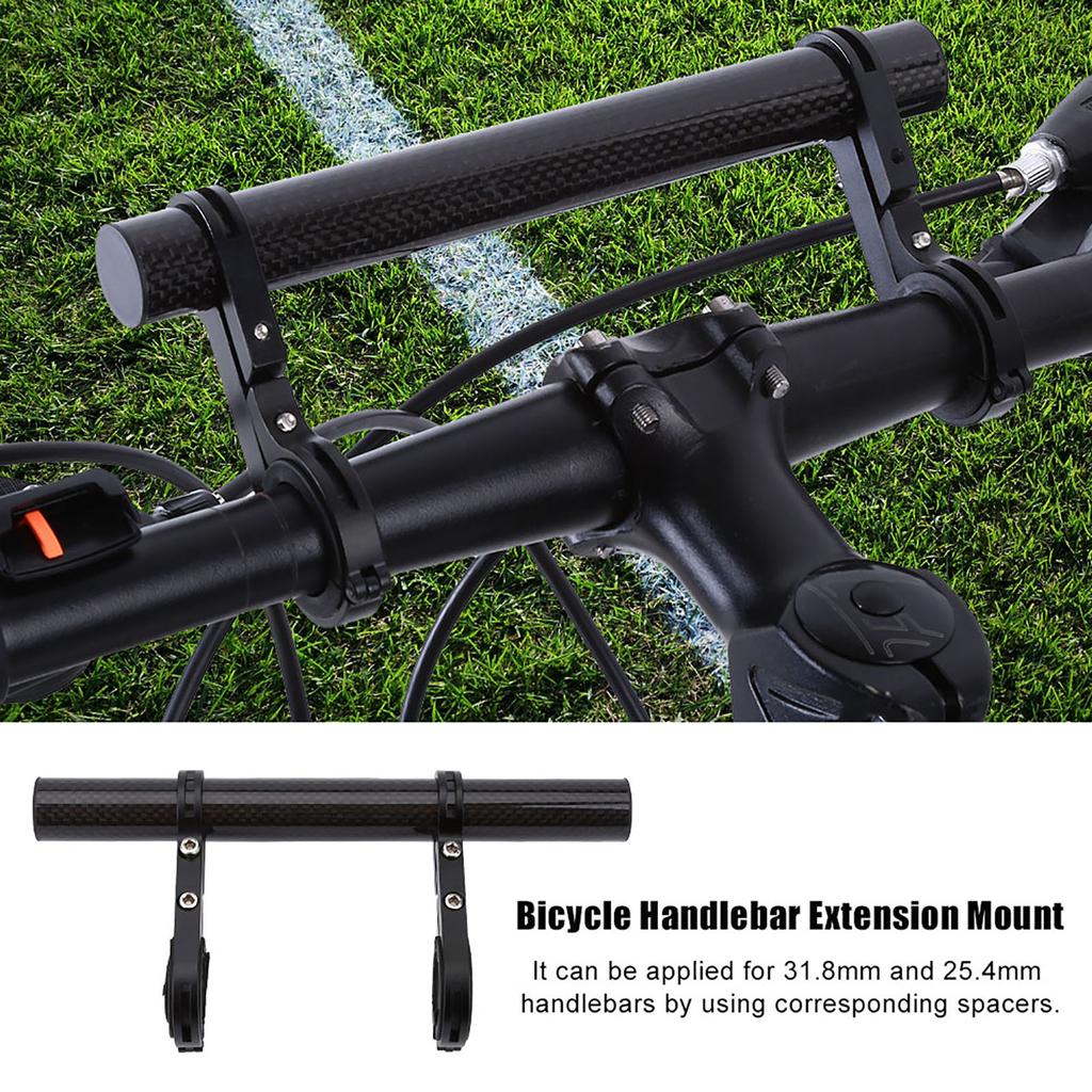 Bicycle Handlebar Bracket Extension Mount Holder for Bike Light Flashlight Speedometer(Black)