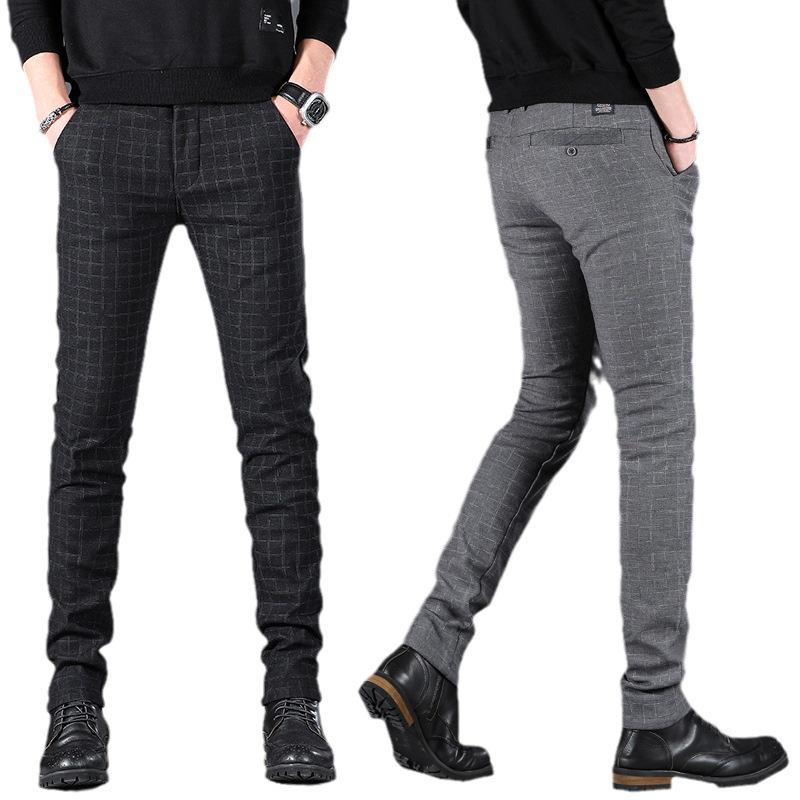 Men's Stretch Casual Trousers - Versatile Slim-Fit Trousers Relaxed-Fit Trendy Spring/Summer New Arrival Long Trousers