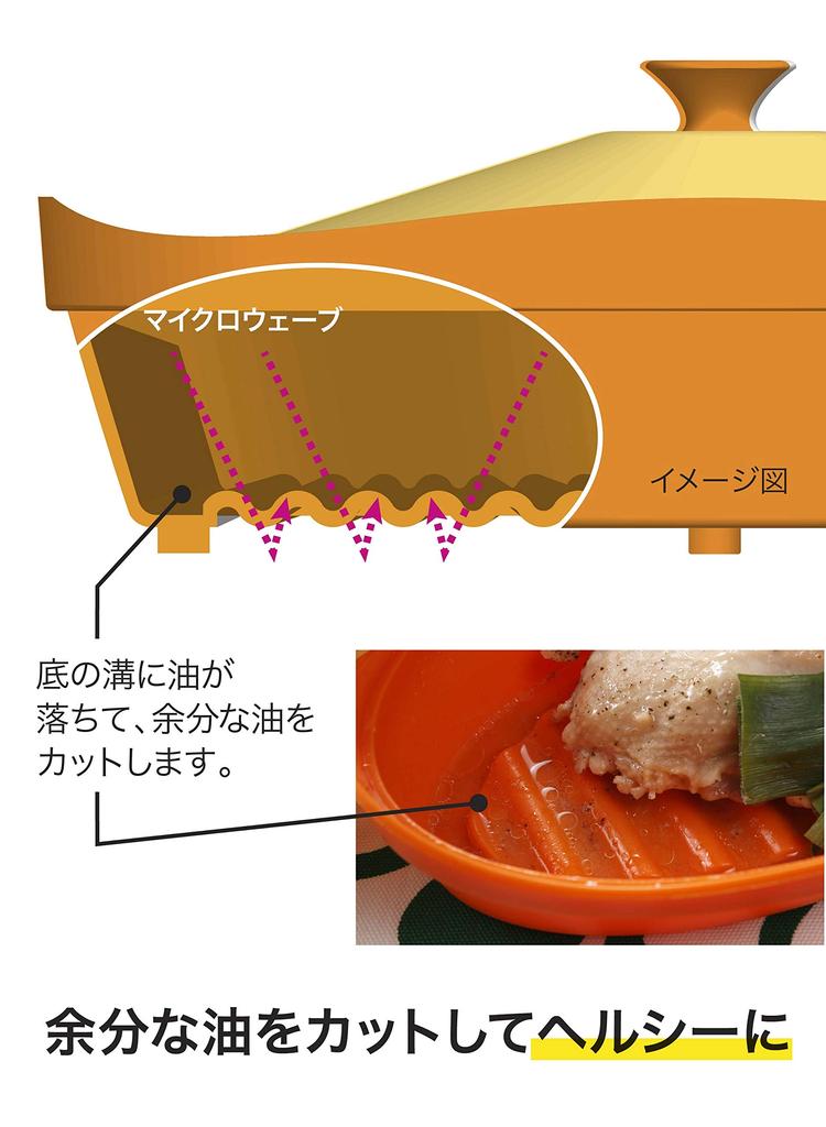 CB JAPAN Silicone Steamer Pink Oval Microwave Cooking fleur