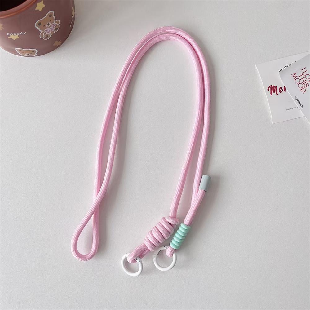 Adjustable Coloful Crossbody Lanyard Shoulder Straps Keychain Key Ring Braided Rope Gifts For Women Men Mobile Phone Accessorie