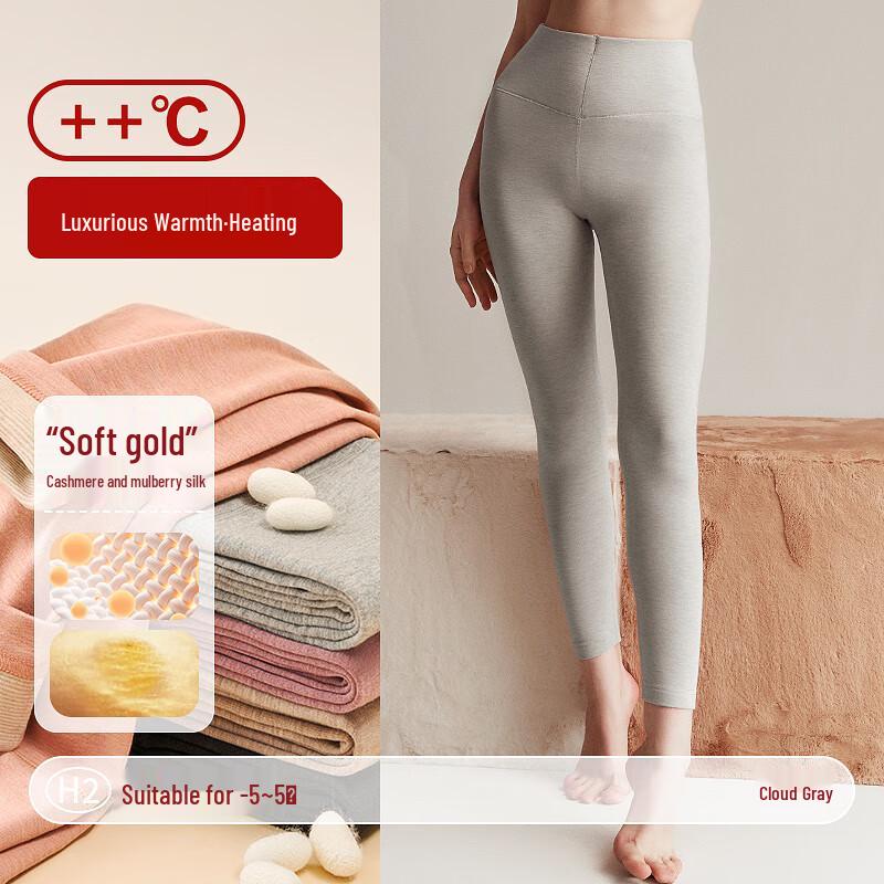 

Женские термолеггинсы Hengyuanxiang с высокой талией из кашемира и шелка 3XL