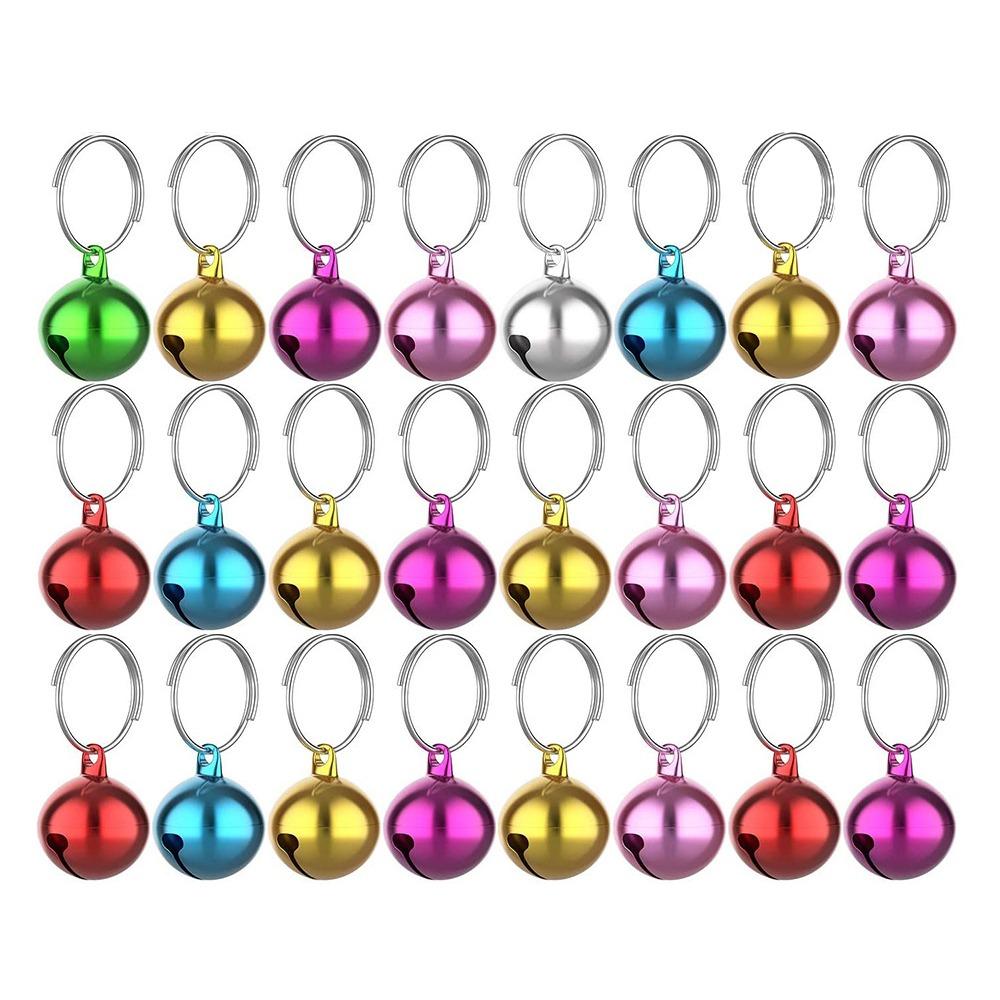 24Pcs 14mm Christmas Bell Vintage Cat Collar Bell Pet Pendant Xmas Tree Hanging Bells  Wind Chimes