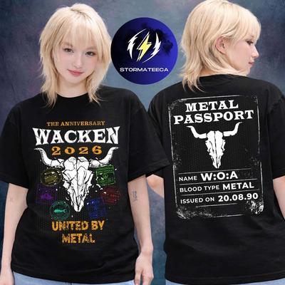 Wacken 2026 Music Festival Merch In Wacken DE On July 29 August 1 Shirt