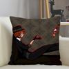 Musife Custom Bungo Stray Dogs Pillowcase Home Decoration 45X45Cm Zipper Square Pillowcase Throw Pillow Cover Drop Shipping 1215