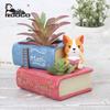 Creative Resin Corgi Dog Succulent Planter - Zakka Handicraft Desktop Ornament