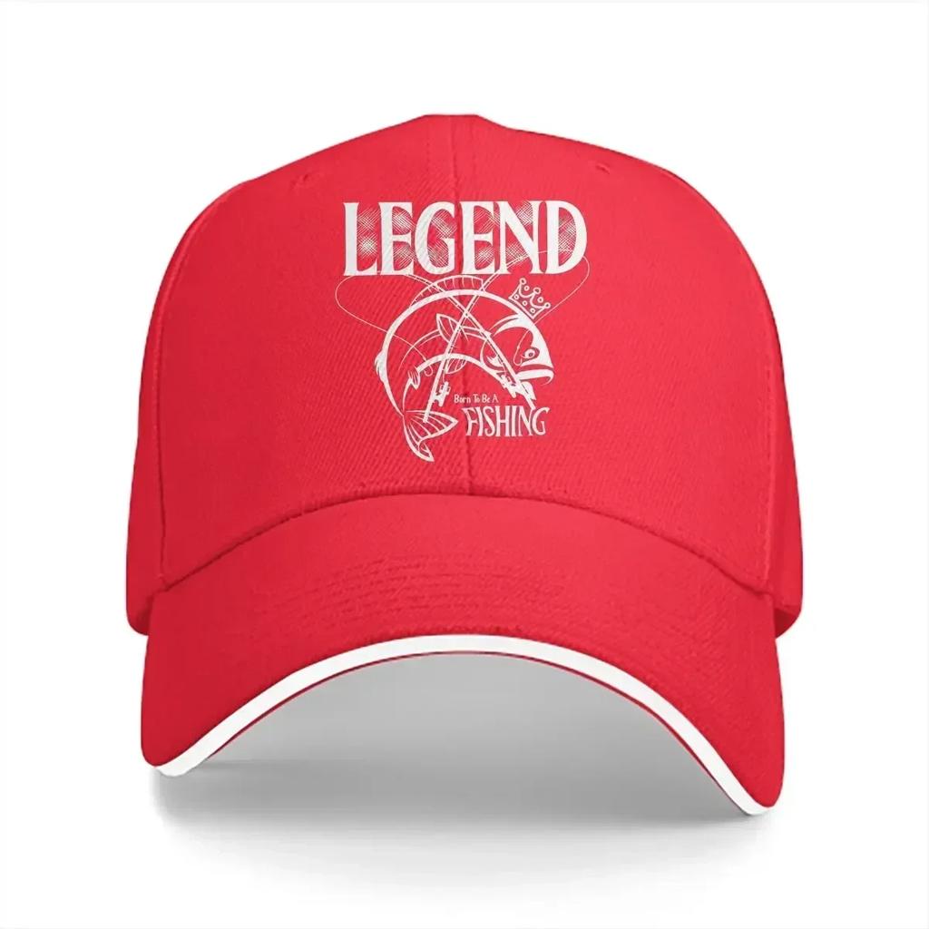 Fly Fishing Multicolor Hat Peaked Unisexs Cap Born To Be A Fishing Legend Personalized Visor Protection Hats