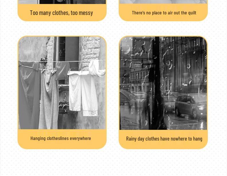 Floor-Standing Indoor Clothes Drying Rack for Bedroom and Balcony