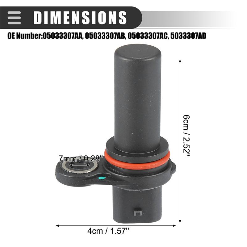 Crankshaft Position Sensor For Dodge Caliber Avenger Journey Ram 1500 Jeep Compass Patriot Srt Viper 05033307Ac 5033307Aa
