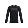 Under Armour Logo Print Trainings Sport Rundhals T-Shirt Herren Tops Schwarz 1366473-001