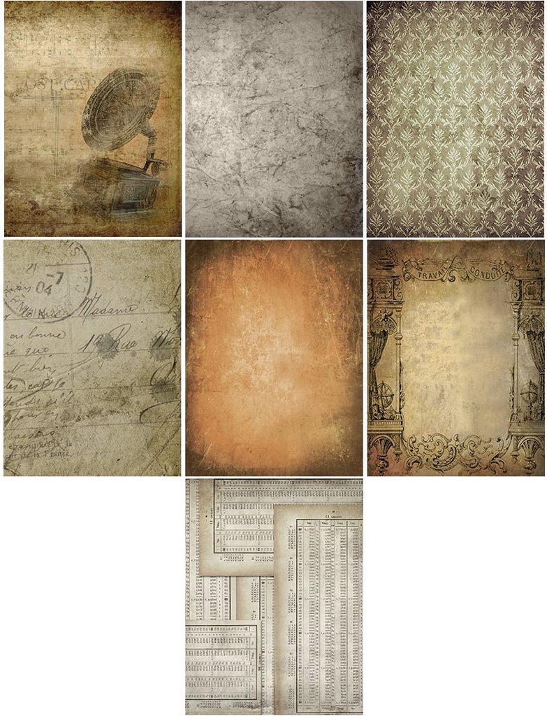 14 Sheets Rose Craft Paper Pads Cutting Dies Art Retro  Background Origami Scrapbooking Card Making