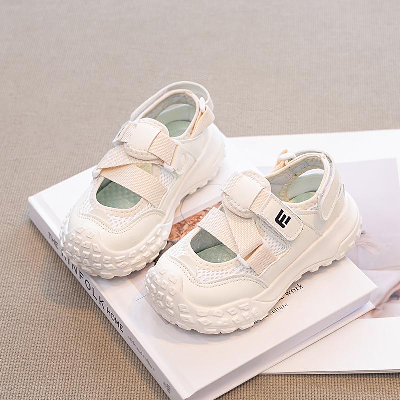 Students Casual Shoes Non-slip Soft Sole Boys Girls Sports Sandals Mesh Breathable 2025 Summer New Children Running Shoes Trendy