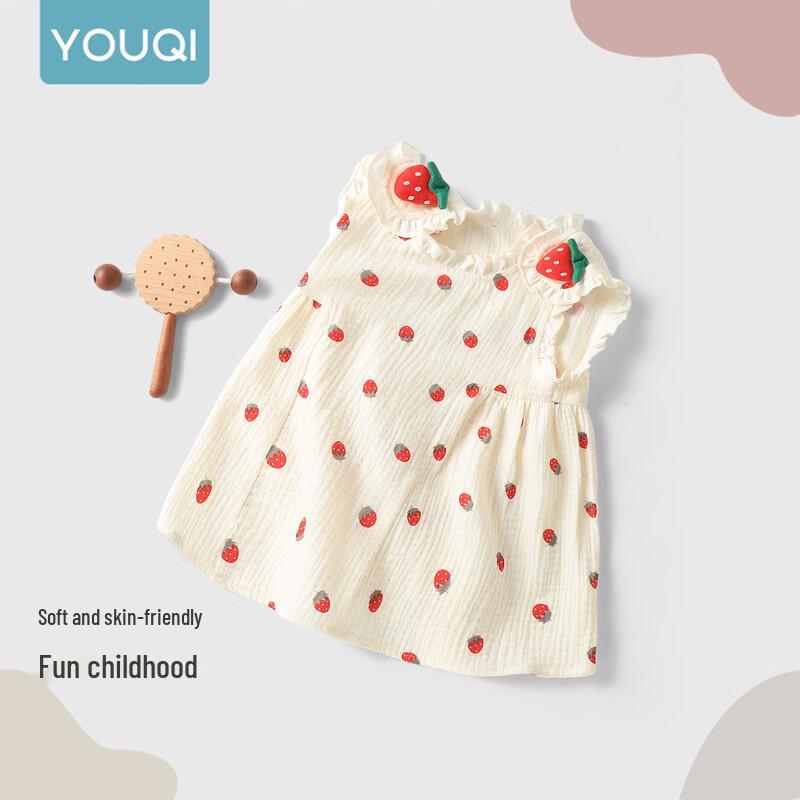 Baby Girls' Strawberry Strap Dress