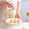 Elegant Ceramic 2-Tier Serving Plate
