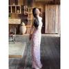 Temperament Floral Suspender Dress Women's Spring Summer Seaside Vacation Slim Temperament Hip Fish Tail Long Skirt