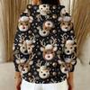 Women's Fashion Casual Christmas Print Pullover Long-Sleeve Hooded Sweatshirt