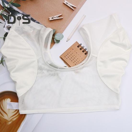 Women's Underarm Sweat Vest Transparent Armpit Sweat Proof Shirts Wrap Style Quick-drying Sweat-absorbing Vest for Women Girls Ladies