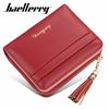 Baellerry Short Style Women Wallets Leather Tassels Coin Purse for Ladies Fashion Zipper Wallet Handbags Clutch Bag