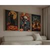 3Pcs Spooky Halloween Wall Art,Canvas Prints,Dark Moody Fall Season Wall Arts,Farmhouse Home Decor Halloween Holiday Party Gifts