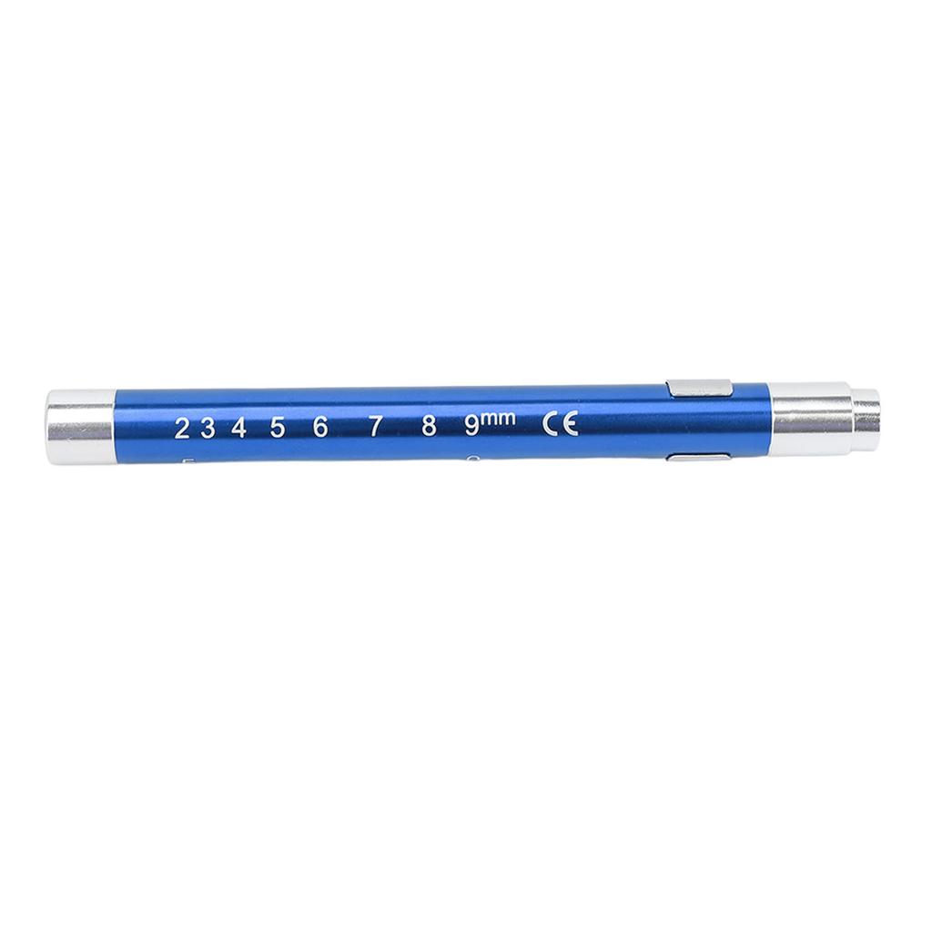 LED Penlight White Lighting Concave Head Aluminum Alloy Medical Pen Light for Throat Blue