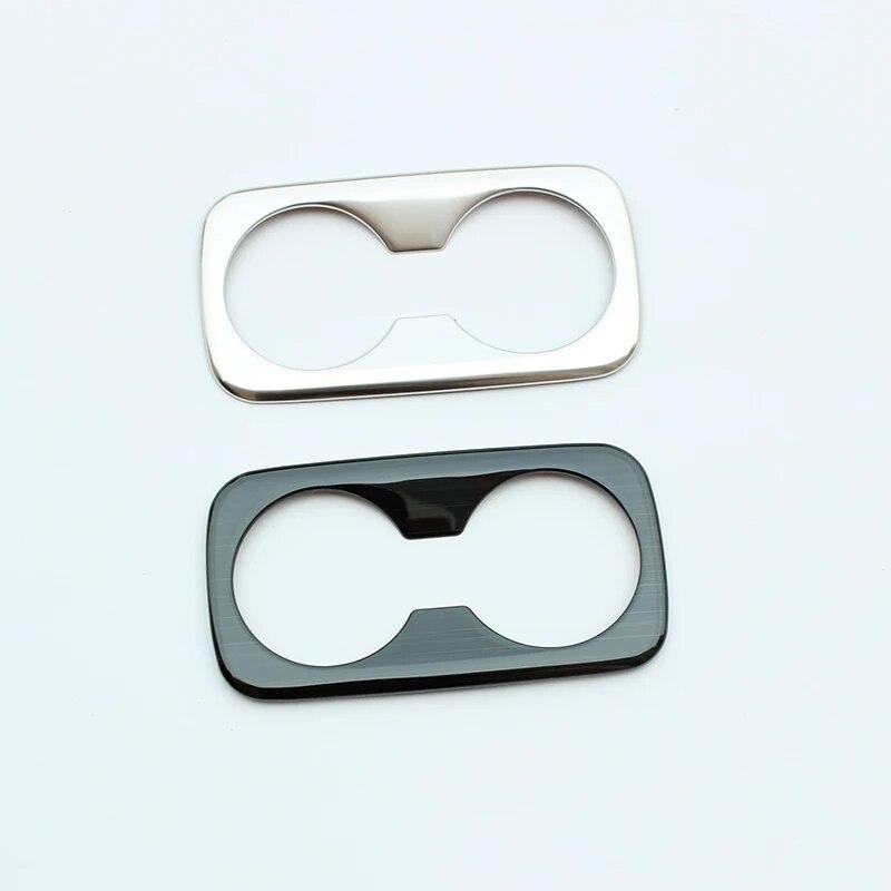 For Hyundai Tucson NX4  2022 2023 Hybrid N Line Car Seat Back Row Water Cup Holder Cover Trim Stainless Steel Accessories