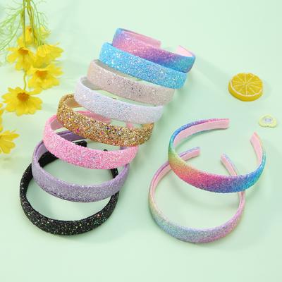 Cerchietti con Glitter Scintillanti per Bambini, Accessori per Capelli per Bambina, Simpatico Cerchietto per Bambini, Fascia per Capelli Spessa Scintillante per Bambini