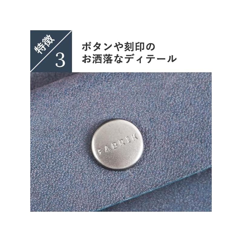 [FABRIK] Wallet Trifold Wallet Fabric A Compact Wallet That Fits Well TRI-FOLD WALLET Genuine Leather Men's Present Life Mini Wallet Berry