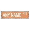 1pc Retro Aluminum Street Sign Custom Text Personalized Home Decor