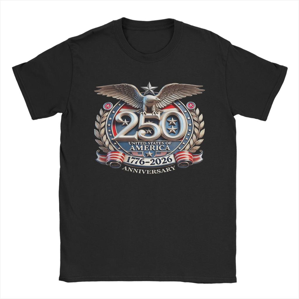 Unisex Women 250 Years American Anniversary Shirt 100 Cotton Graphic Printed TShirt  Clothing Outfits