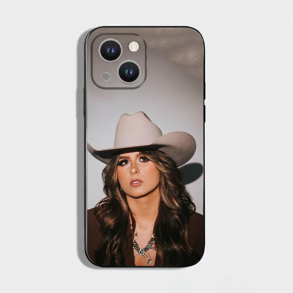 Ella Singer Langley Phone Case For iPhone 16,15,14,13,12,11 Plus,Pro Max,XS,X,XR,SE,Mini,8,7,Soft Silicone Black Cover