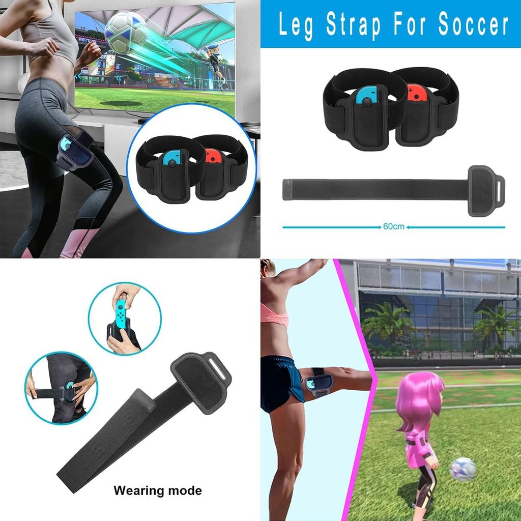 Switch Spor Aksesuarları Paketi10'u 1 Arada Aile Aksesuarları Seti Spor Oyunları için 2022: Futbol Bacak Kayışları, Mario Golf Sopa, Just Dance Bileklikleri