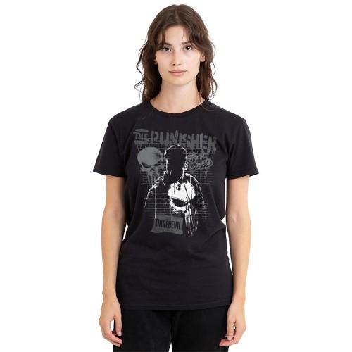 Daredevil Womens/Ladies Born Again Punisher Graffiti T-Shirt